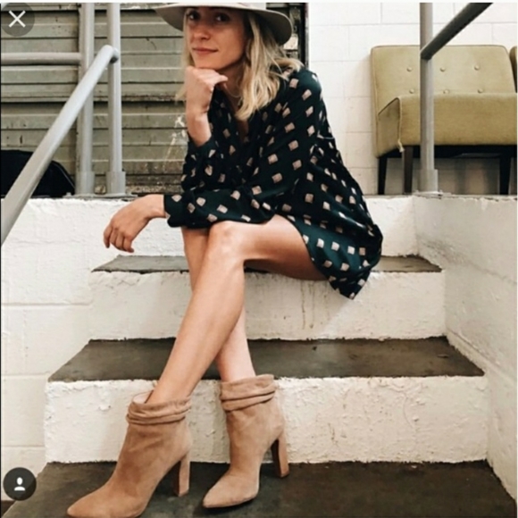 Kristin Cavallari Black Suede "Kane" Booties 6 - Picture 3 of 7